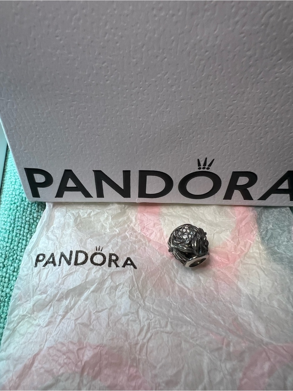 Pandora Sterling Silver Mystic Floral Charm